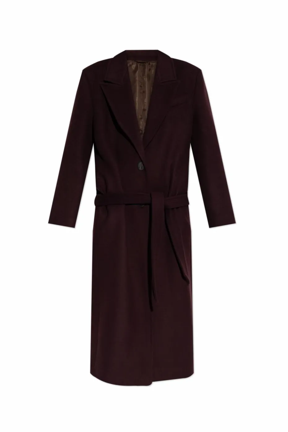 The Attico BURGUNDY Wool coat