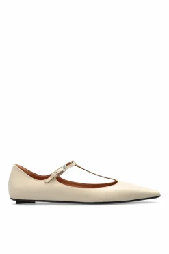 The Attico cream Leather boots