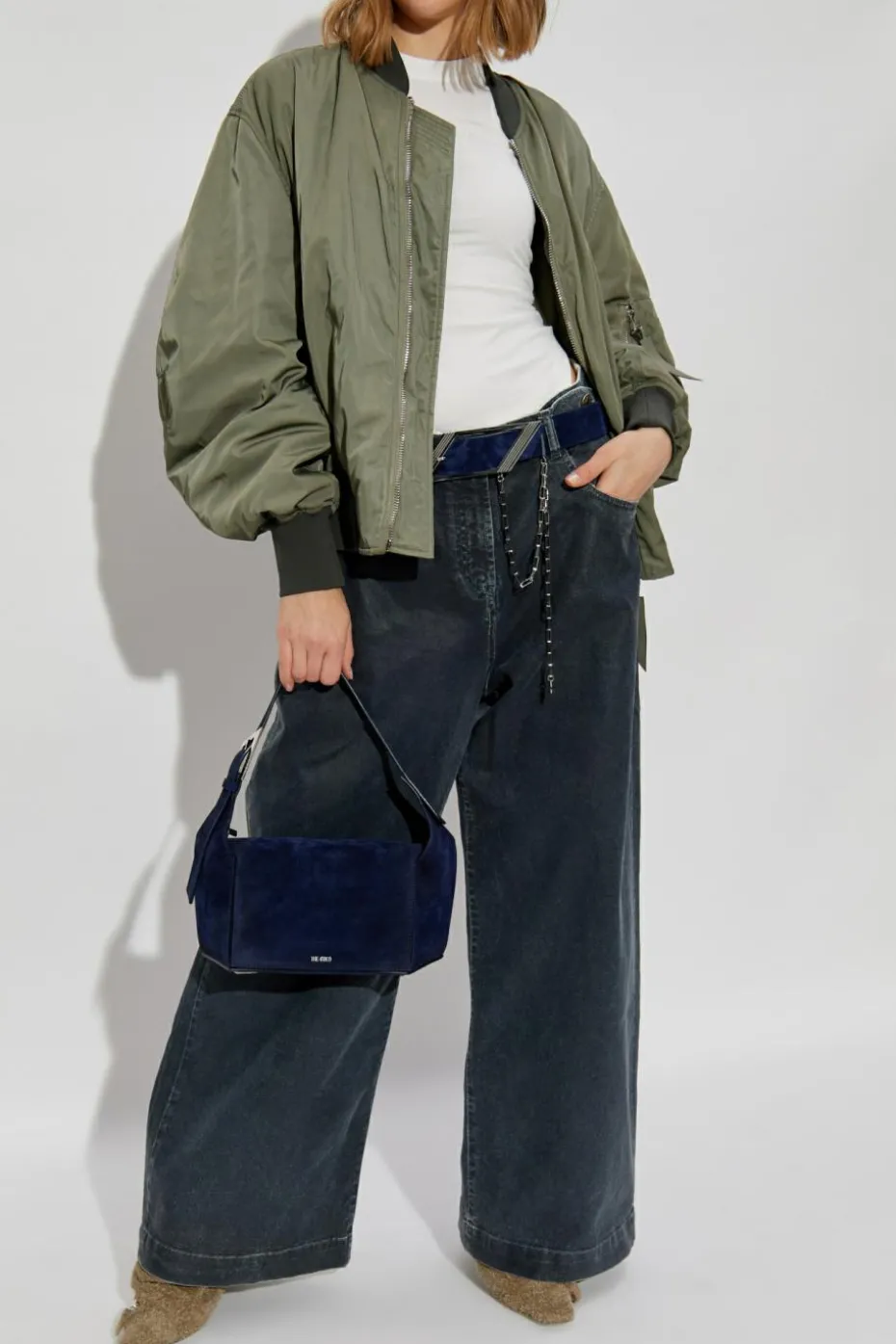 The Attico GREEN bomber type jacket