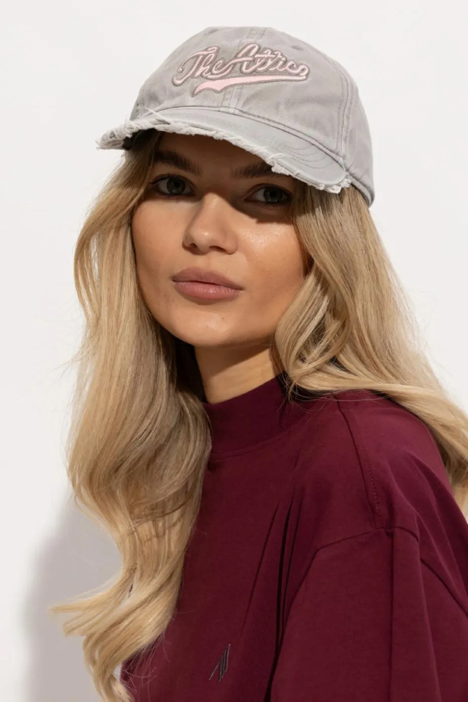 The Attico GREY Baseball cap
