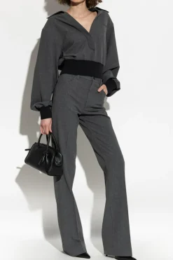 The Attico GREY Creased trousers