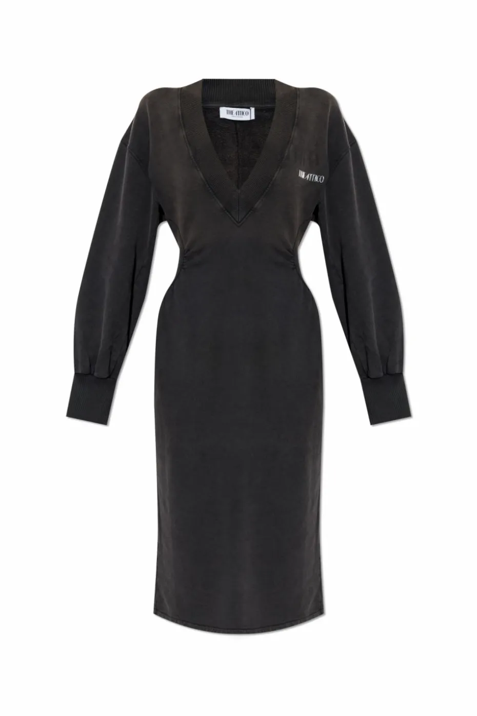 The Attico GREY Dress with logo