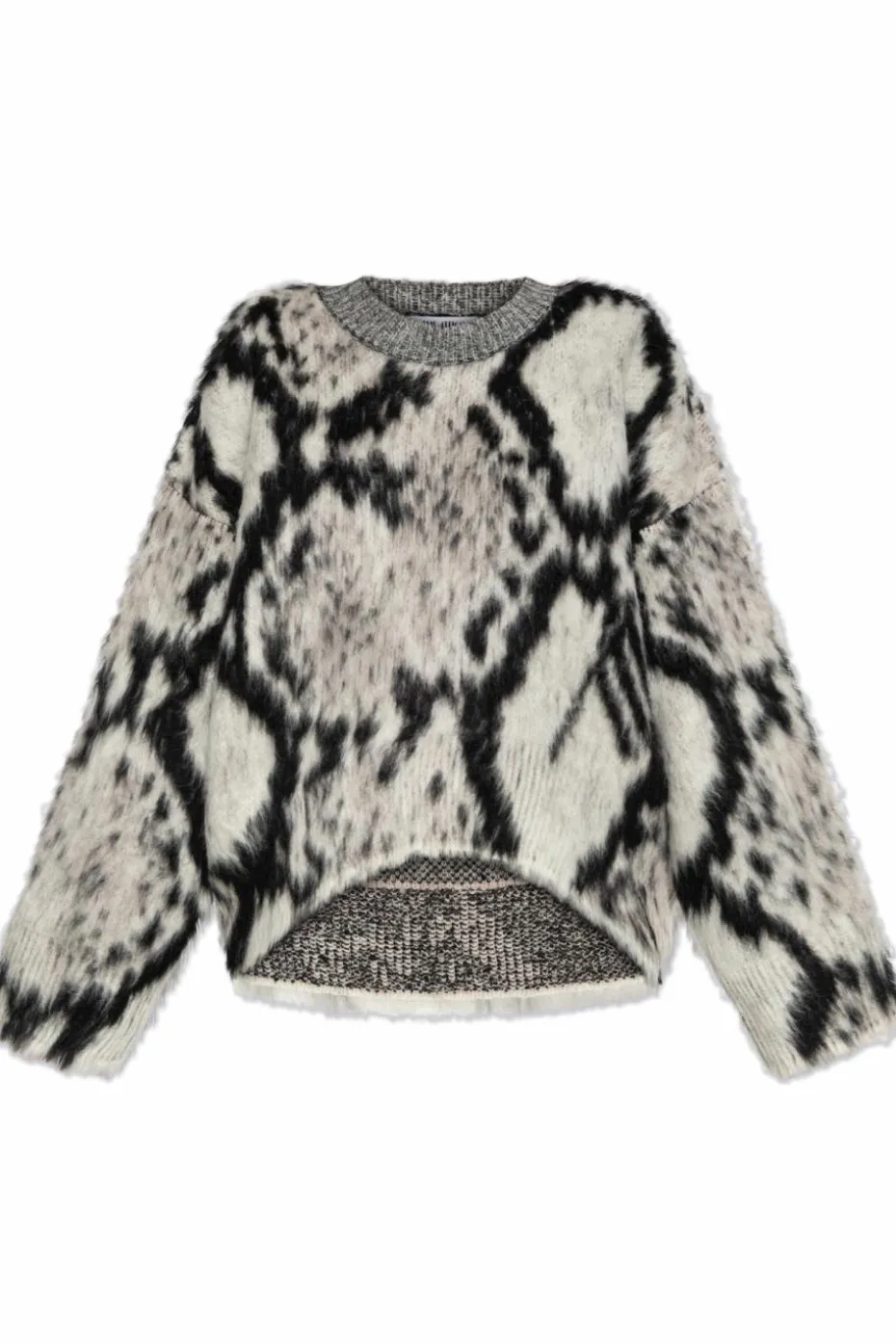 The Attico GREY Sweater with wool trim