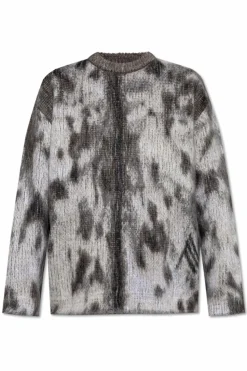 The Attico GREY Sweater with mohair finish
