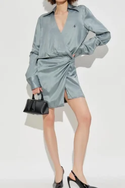The Attico light blue Long sleeve dress