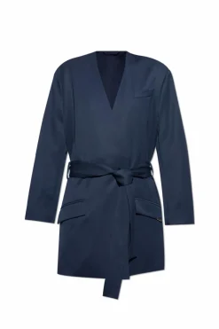 The Attico NAVY BLUE Tied blazer