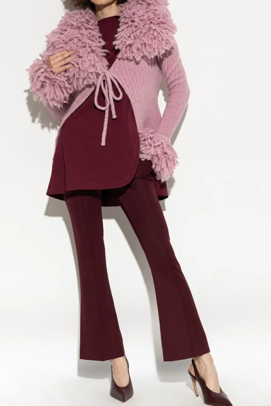 The Attico PINK Wool cardigan