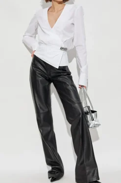 The Attico WHITE Shirt with applique