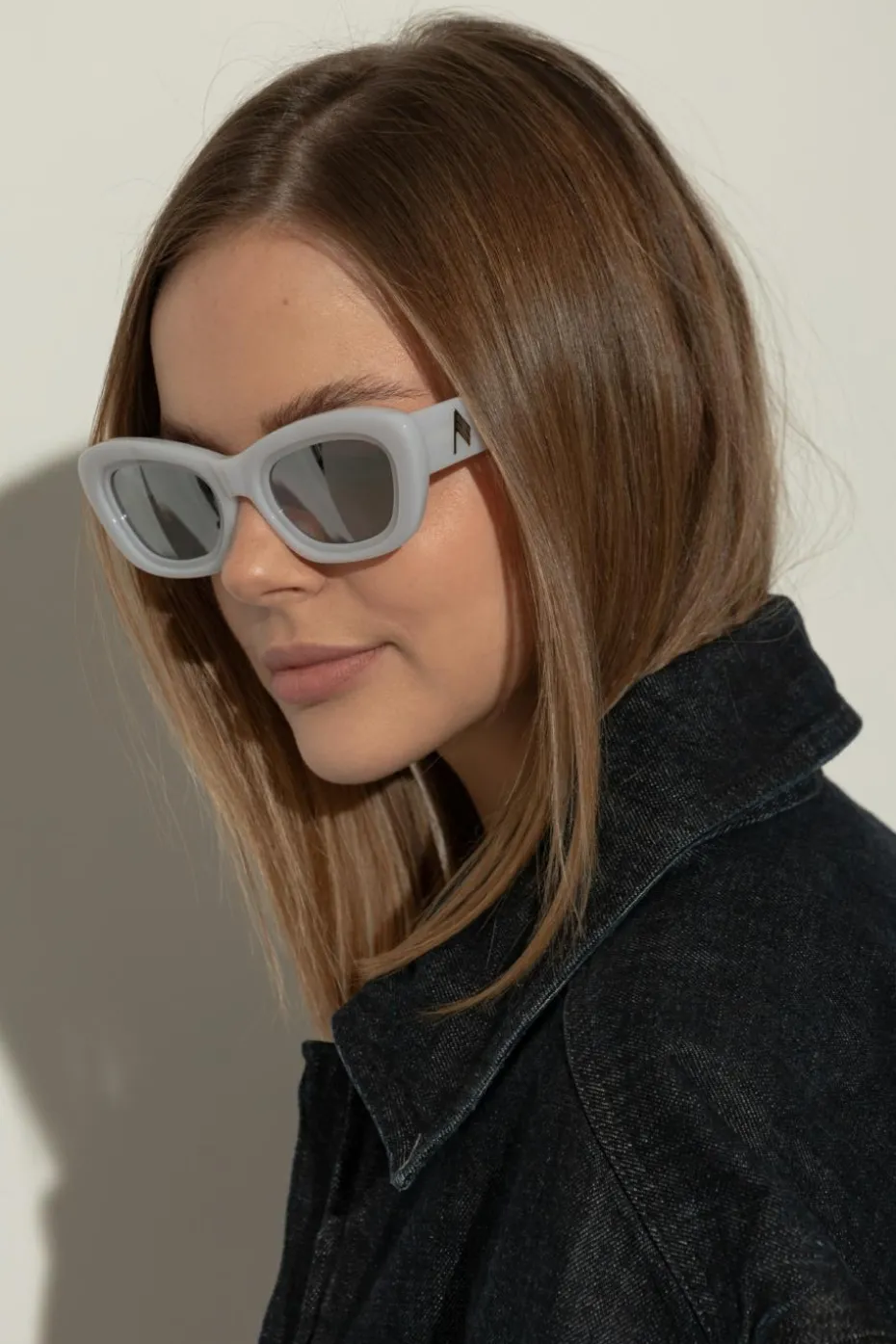 The Attico WHITE Sunglasses