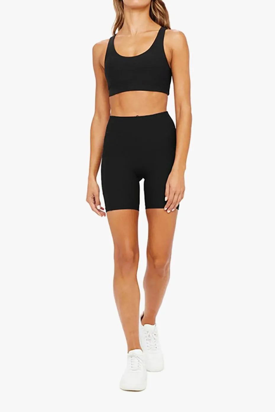 The Upside BLACK Peached Shorts