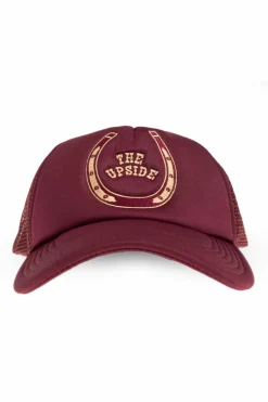 The Upside BURGUNDY "Cheval" baseball cap