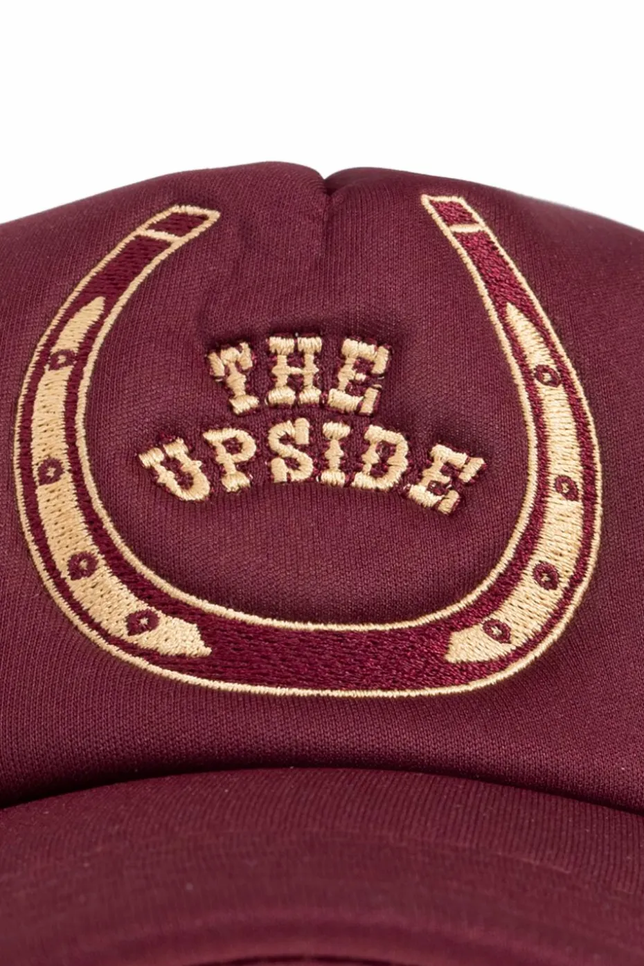 The Upside BURGUNDY "Cheval" baseball cap