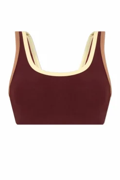 The Upside BURGUNDY Top "Trail"