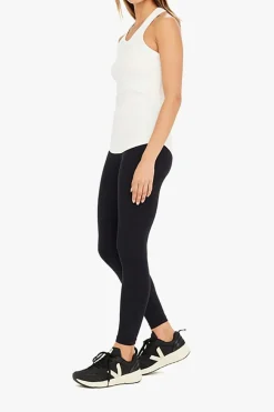 The Upside WHITE Ribbed top "Frankie"