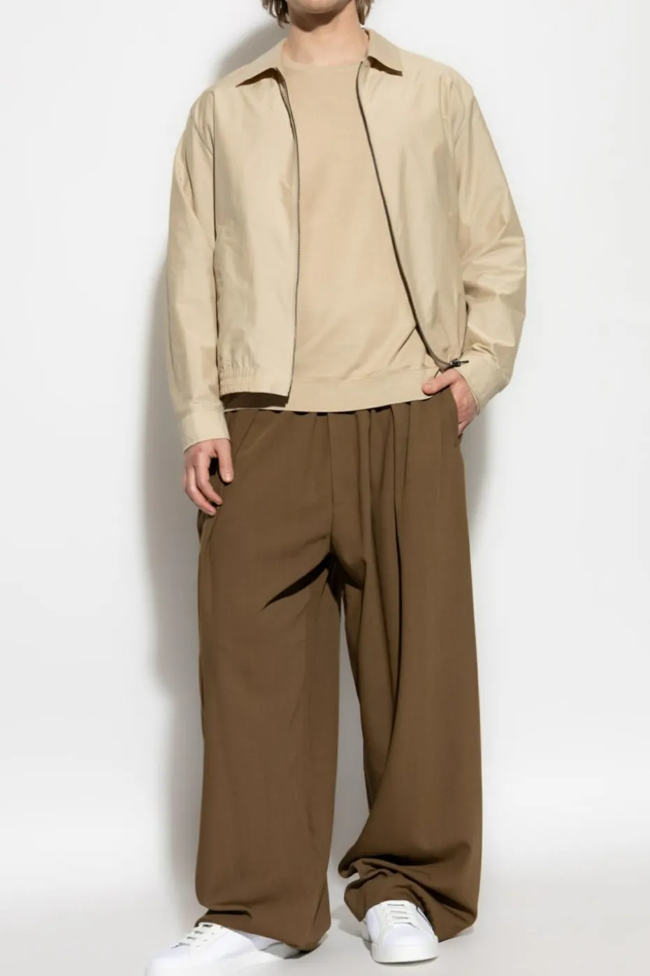 Theory beige Light jacket with collar