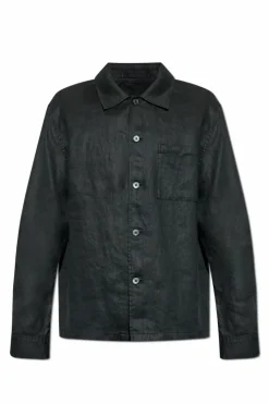Theory BLACK Linen shirt with pocket
