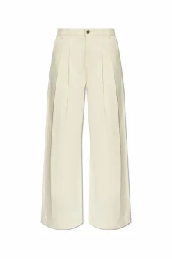 Theory cream Pleated pants