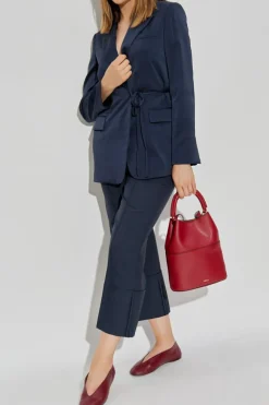 Theory NAVY BLUE Blazer with tie fastening