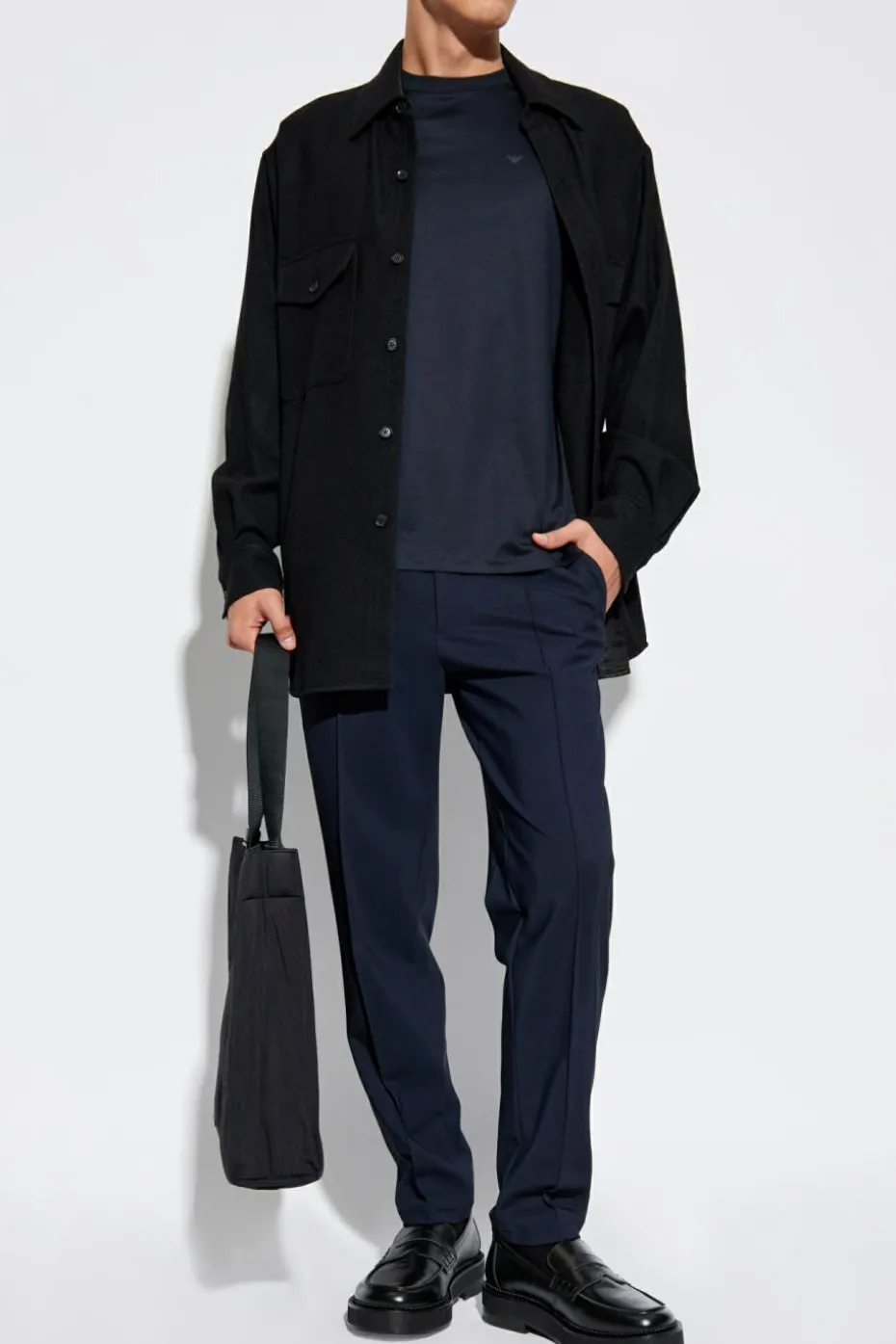 Theory NAVY BLUE Pleated pants