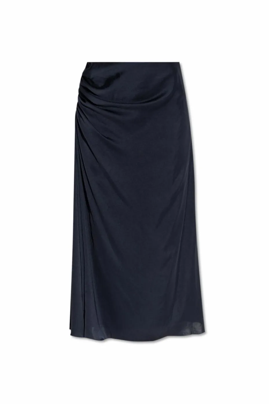 Theory NAVY BLUE Skirt with satin finish