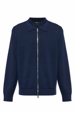 Theory NAVY BLUE Wool cardigan