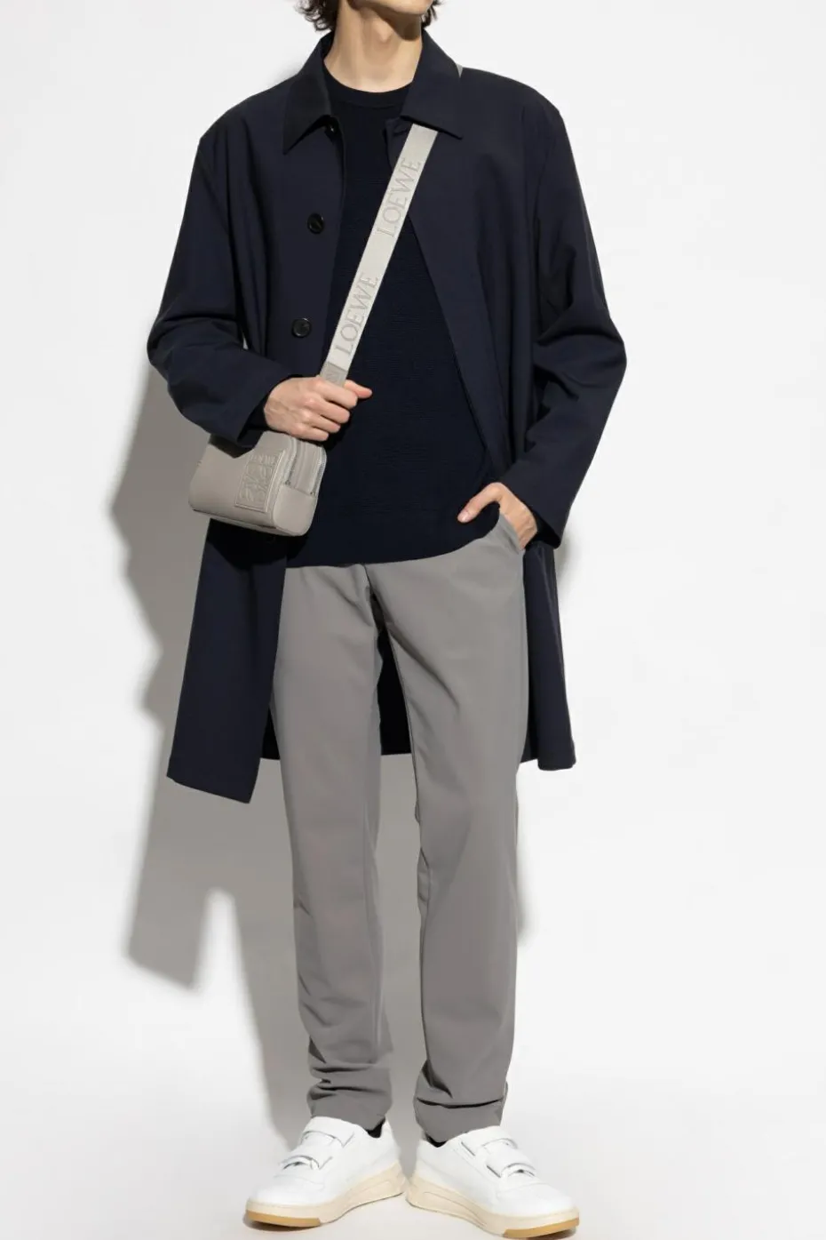 Theory NAVY BLUE Wool Coat