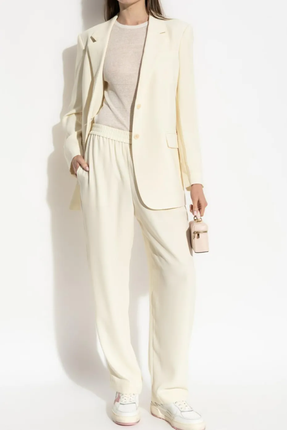 Theory WHITE Fitted long-sleeve top