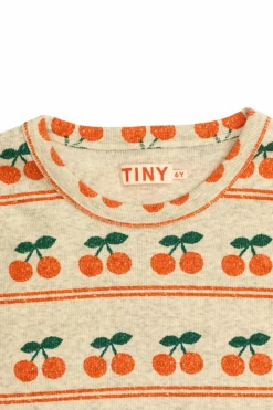 Tinycottons cream T-shirt with a pattern