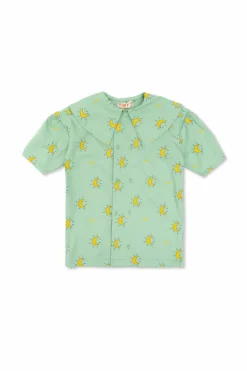 Tinycottons GREEN Dress with collar