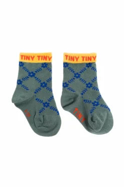 Tinycottons GREEN Socks with logo