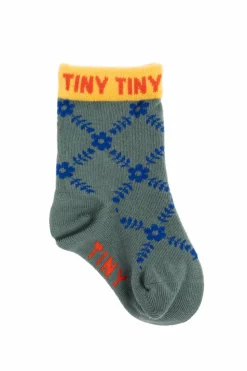 Tinycottons GREEN Socks with logo