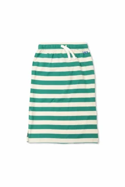 Tinycottons GREEN Striped pattern skirt