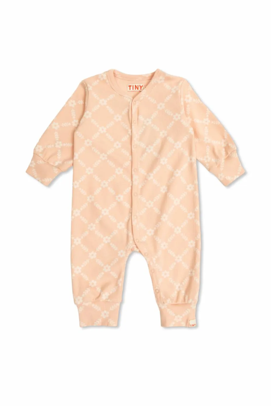 Tinycottons PINK Floral motif jumpsuit