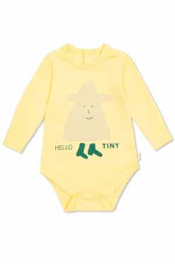 Tinycottons YELLOW Bodysuit with print