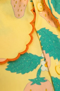 Tinycottons YELLOW Shirt with decorative collar