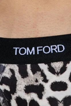 Tom Ford beige Briefs with animal motif