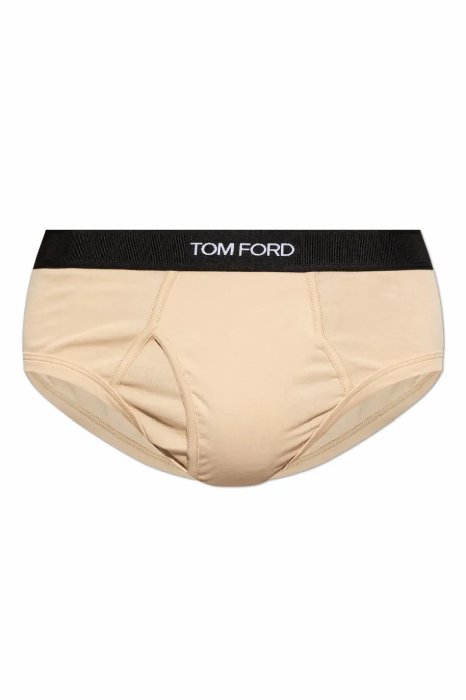 Tom Ford beige Cotton briefs with logo