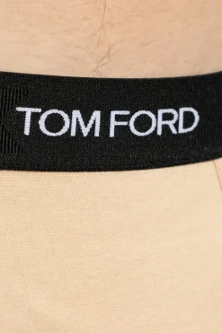 Tom Ford beige Cotton briefs with logo