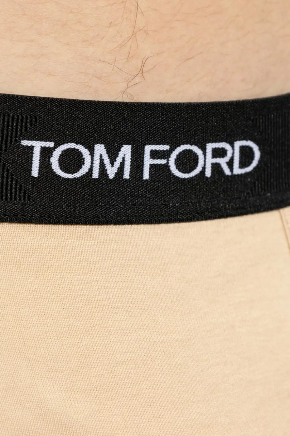 Tom Ford beige Cotton briefs with logo