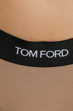 Tom Ford beige Thongs with logo