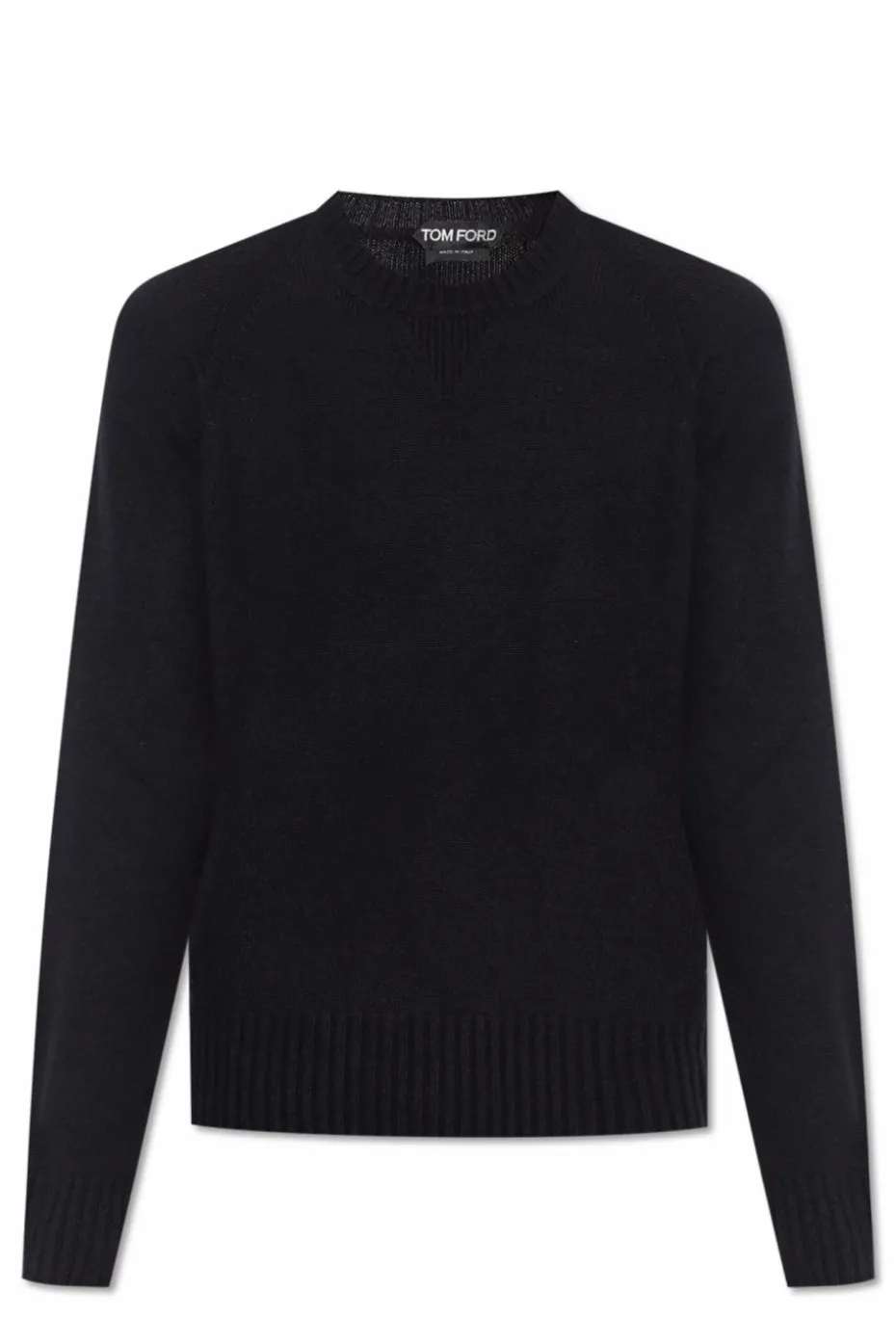 Tom Ford BLACK Cashmere sweater with embroidered logo