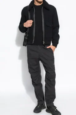 Tom Ford BLACK Cashmere sweater with embroidered logo