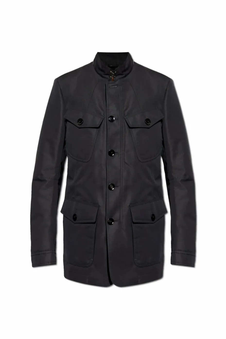 Tom Ford BLACK Jacket with Stand Collar