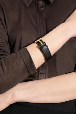 Tom Ford BLACK Leather bracelet