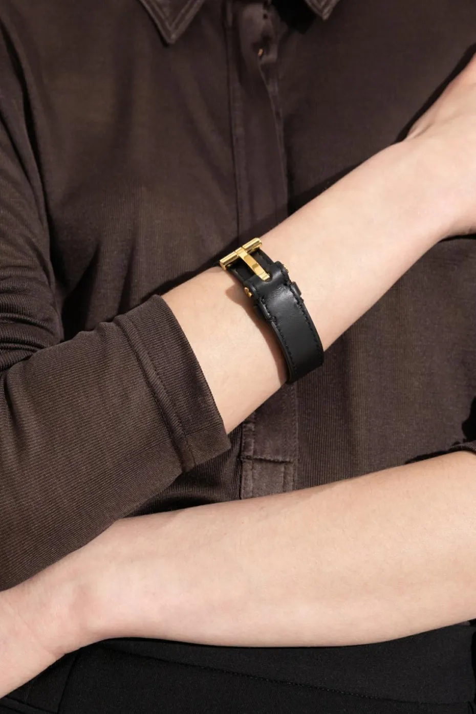 Tom Ford BLACK Leather bracelet