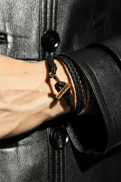 Tom Ford BLACK Leather Bracelet