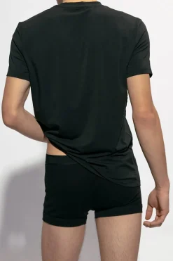 Tom Ford BLACK T-shirt with logo