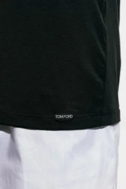 Tom Ford BLACK T-shirt with logo