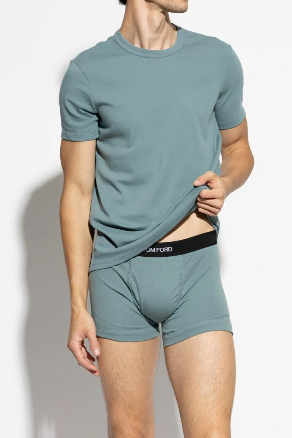 Tom Ford BLUE Crew neck T-shirt