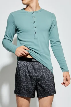 Tom Ford BLUE Long-sleeved underwear T-shirt